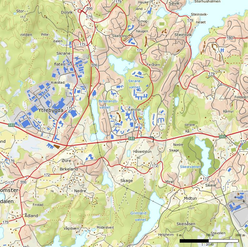 og Håvardstunvatnet, men oppstrøms Grimseidvatnet hadde svært dårlig økologisk status (Johnsen mfl. 2004).