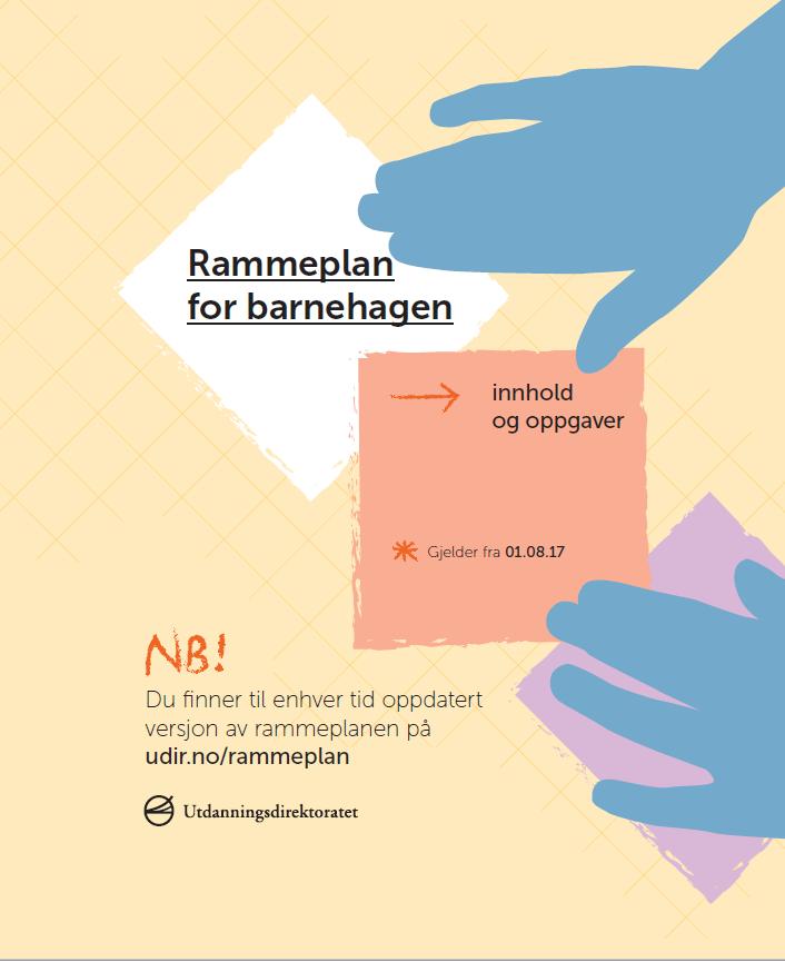 DEL 2 OM STYRINGSDOKUMENTER OG RAMMEPLAN FOR BARNEHAGER BARNEHAGENS OVERORDNEDE MÅL Alle barnehager i Norge skal drives etter Lov om barnehager.