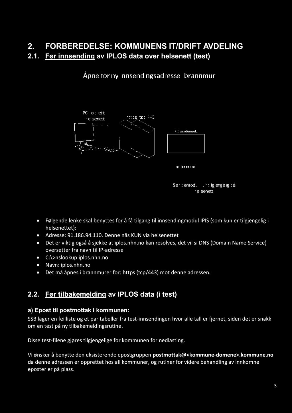 2. FORBEREDELSE: KOMMUN EN S IT/DRIFT AVDELIN G 2.1.