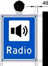 17000100007 CS-R US Skilt nr 601 Syrefast DAB Standard, 2 sidig. m/blink 17000100006 CS-R US Skilt nr 601 Syrefast DAB Standard, 1 sidig.