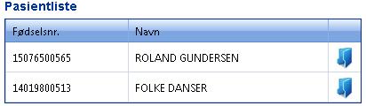 3. velg «Nytt notat» og aktuell mal, skriv notat og lagre 2.5 Pasientliste Det er mulig å få en oversikt over innlagte pasienter ved egen avdeling/post.