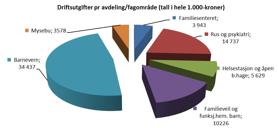 og tett oppfølging slik som Mysebu mottak, Sandbo bofellesskap, Helsestasjonstjenesten som jobber med å lukke avvik og den forebyggende avdelingen som bidrar til å lette på situasjonen i flere av de