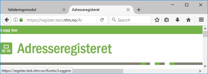 3 INNLOGGING For å bruke Meldingsvalidator Test og godkjenning må du: 1. Registrere virksomheten hos Norsk Helsenett i Test Adresseregisteret, TestAR. 2. Ha en tilknyttet bruker i TestAR.