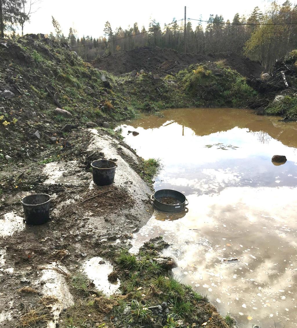 Røysene og den sørlige avgrensingen for dyrkingsflaten er målt inne med Dpos GPS.