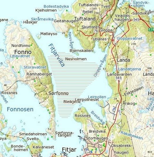 Utslippet fra avløpsledningen samt sjøvannsinntaket ligger rundt to km fra nærmeste kaste- og