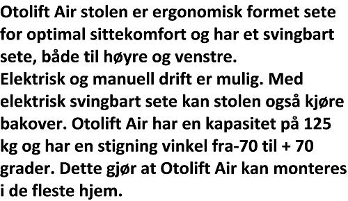 Den tar liten plass og har en kapasitet på 125 kg.