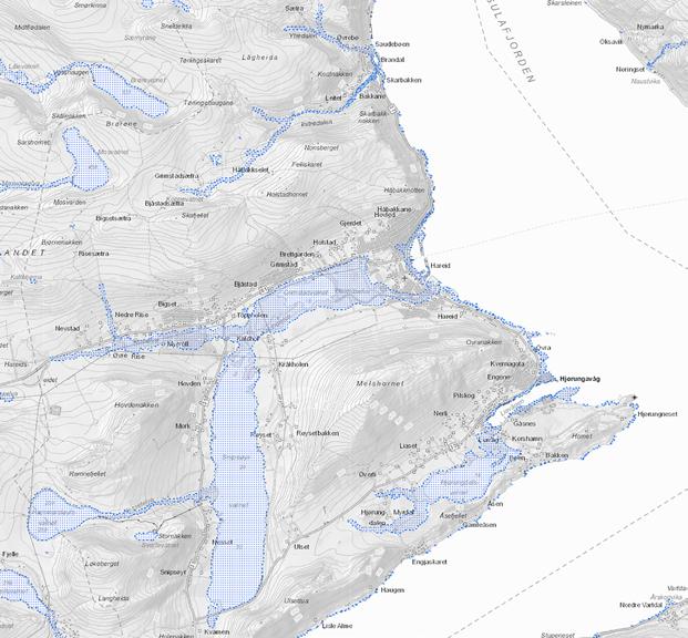 2.2 FLAUM Flaum er ofte ei resultat av snøsmelting på våren eller periodar med intens nedbør. Begge tilfella aukar vasstanden i elvar og vassdrag, og spelar inn på den naturlege vassføringa i området.