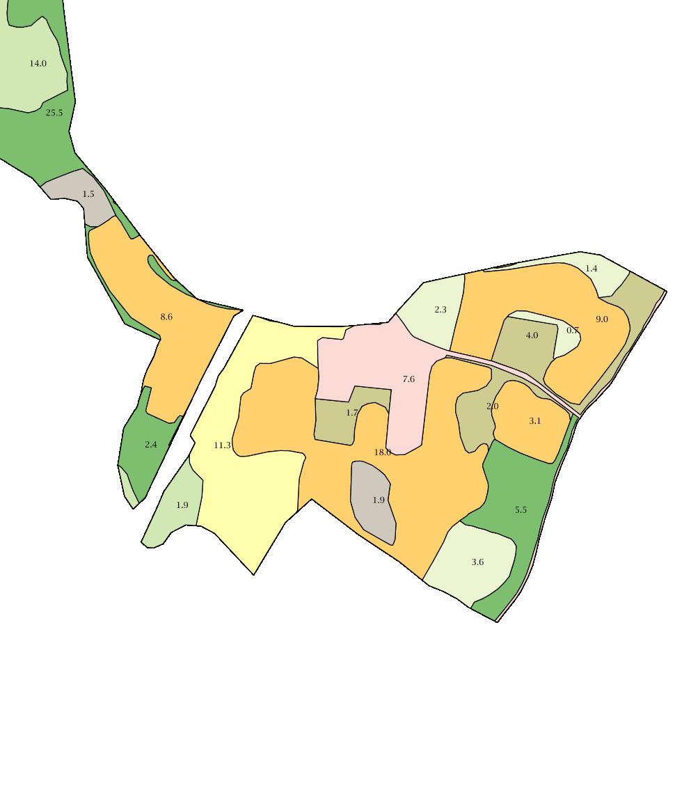 1 M Skog av middels bonitet 130.