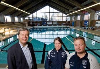 På Mortensrud (bildet helt til venstre) har OBOS bygget Norges første eneboligfelt med passivhusstandard. OBOS er sponsor av Lambertseter Svømmeklubb.