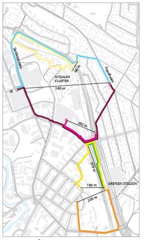 5.6 Utforming for gående Gående defineres bredt, og omfatter også de som går på ski eller rulleski; fører rullestol eller sparkstøtting eller aker kjelke; leier sykkel eller moped, triller barnevogn