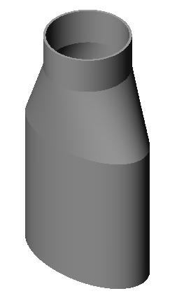 Leksjon 10: Loft-funksjoner Øvelser og prosjekter Lage en flaske med elliptisk bunn Lag bottle2 med en elliptisk extruded boss-funksjon. Toppen av flasken er sirkulær.