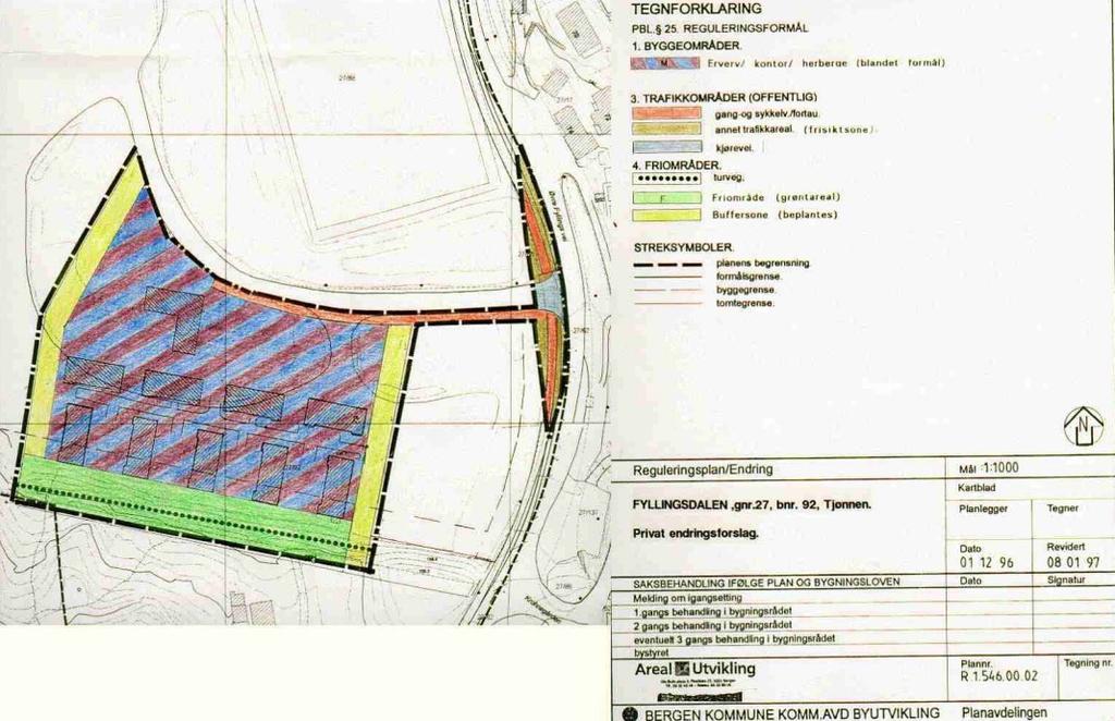 Dagligvarehandel tillates ikke. Figur 4: Arealplan-ID 5460002.