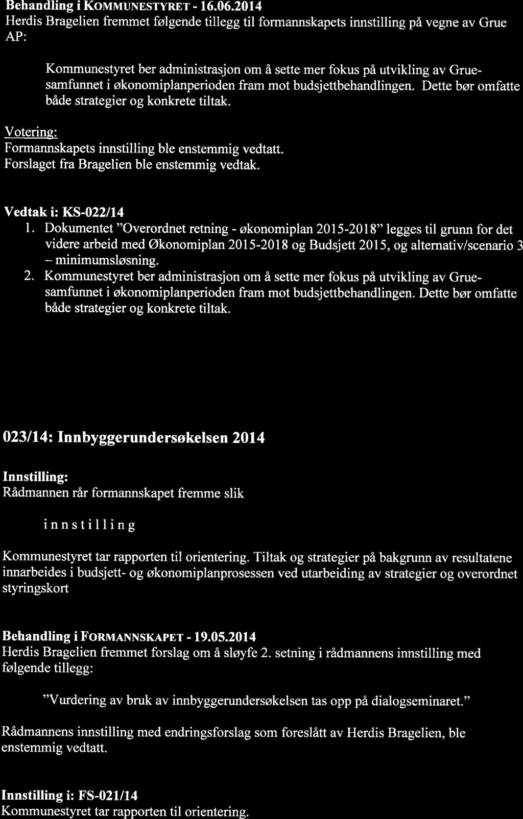 Behandling i KovrwruNESryREr - 16.06.