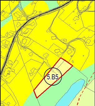 Utbyggingsområde Kartutsnitt Naturbase Artskartlegging 5.B1 Ingen funn i Ingen observasjonar i 5.