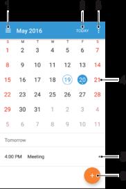 Kalender og vekkerklokke Kalender Bruk Kalender-appen til å holde oversikt over tidsplanene dine.