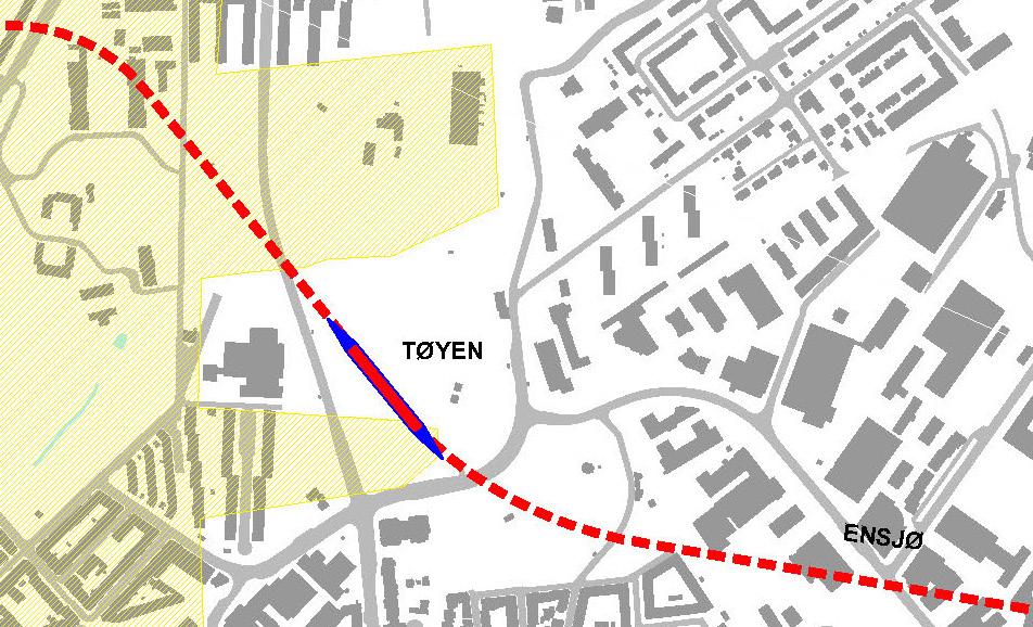 Området har geologiske utfordringer med alunskifer i grunnen.