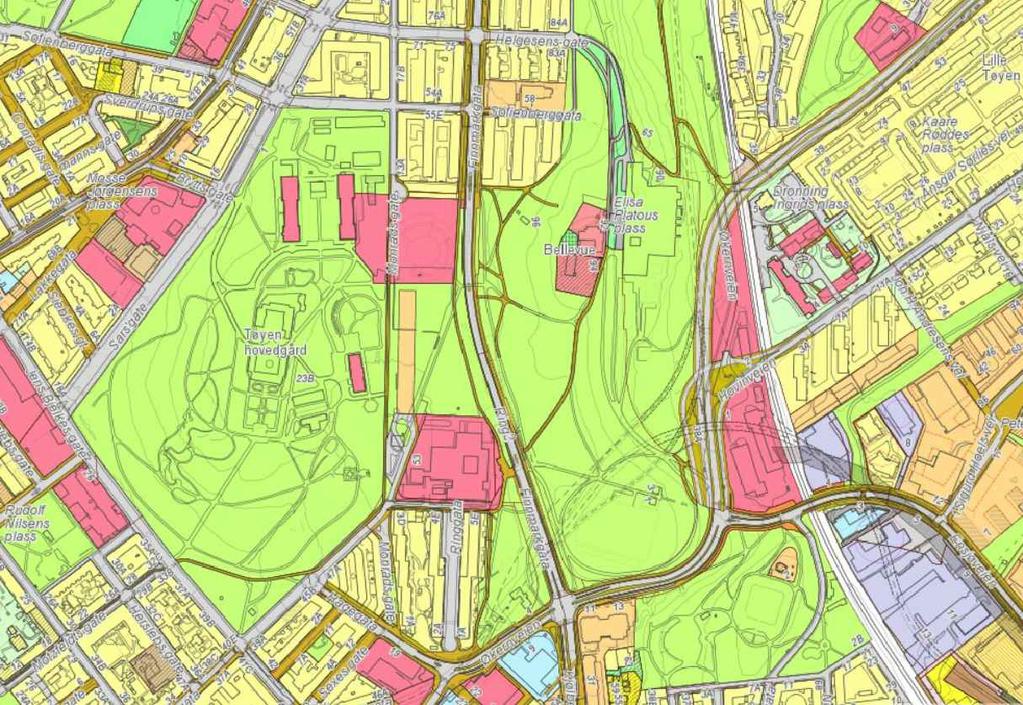 Tøyen S-663 (30.03.57) - Regulering av tunneltrasé for Grorudbanen fra Tøyen til Hasle og Lambertseter/Østensjøbanen fra Tøyen til Etterstad. S- 2141 (23.06.