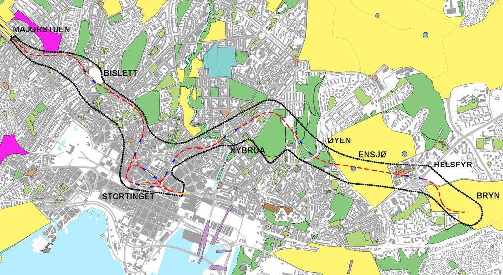 2.1.2 Valg av gjennomføringsmetode Det vil være omfattende anleggsarbeid for å få bygget tunnelen, og det er identifisert fem temaer som vil utgjøre beslutningsgrunnlaget for valg av