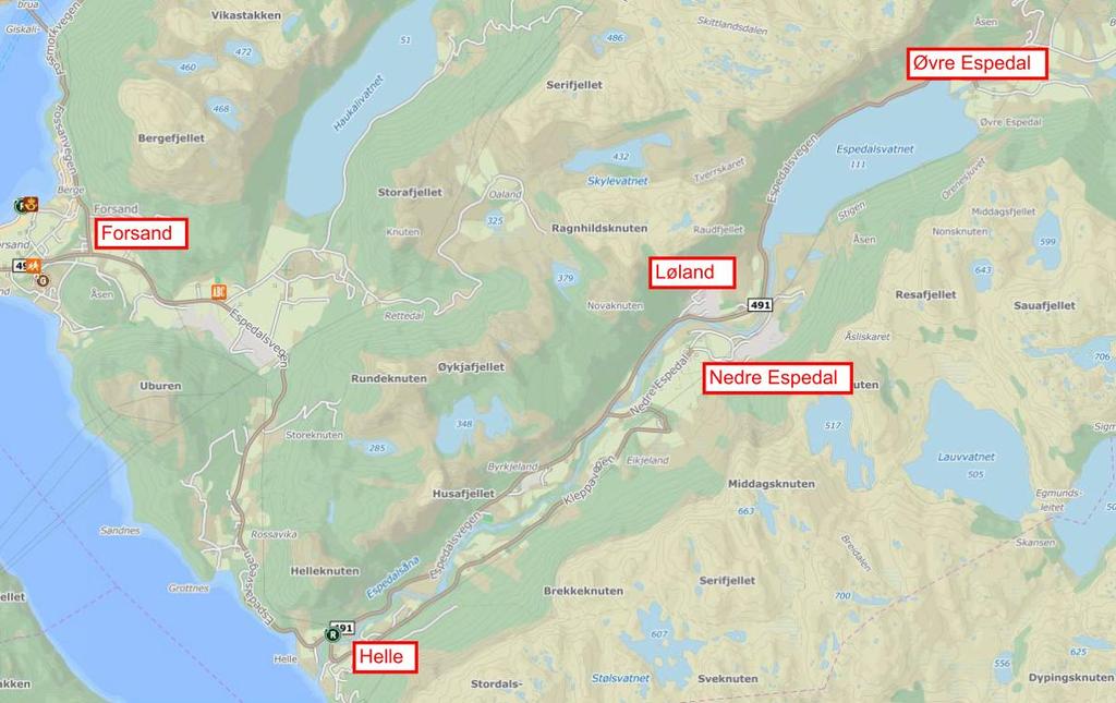 Trafikkanalyse Massetak Løland og Nedre Espedal 7 av 16 2.