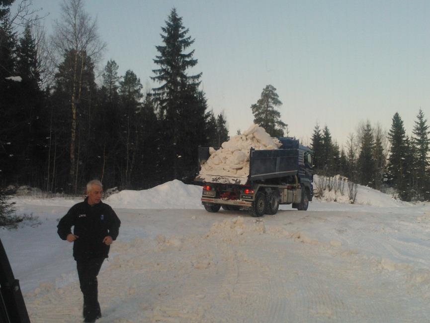 Snøen skal ut i