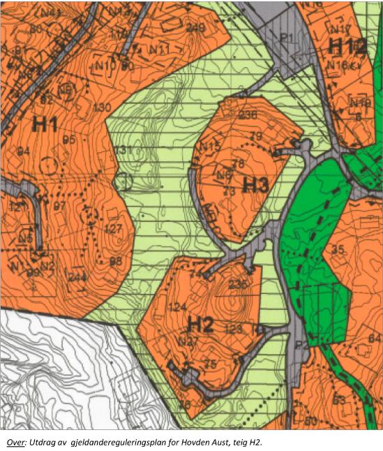 Planens innhald Hensikten med planen er å få fram potensialet som finst i området med sikte på å få på plass fleire hytteeiningar i et sentrumsnært hytteområde,