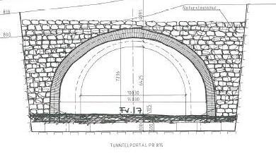 4 Tunnel Den nye tunnelen vil bli 150 meter lang og skal oppføres med et tverrsnitt på 9,5 meter. Tunnelen vil ha belysning.