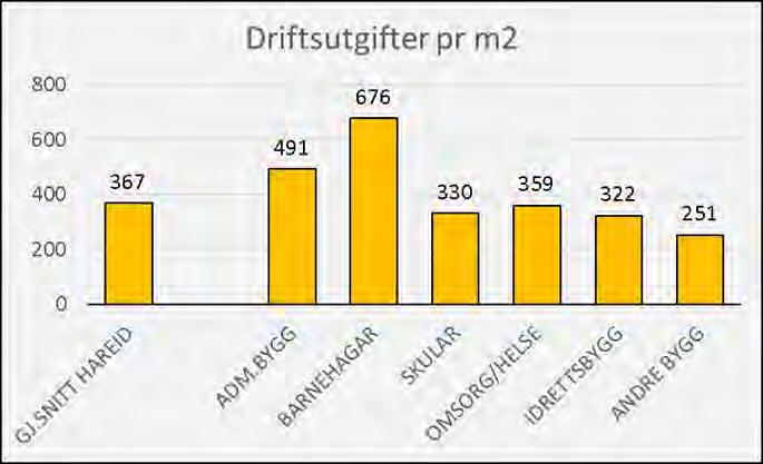 FDVU-kostnader fordelt på type utgift