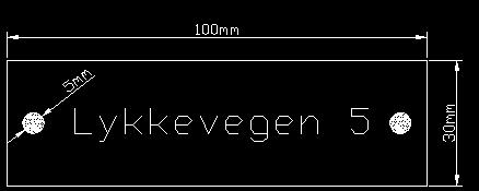 Kommunalteknisk Norm Figur 10 Avstikk i mellomring på hovednettet PVC-plate: Tykkelse ca- 1-2mm Lengde: 100mm Bredde: 30mm Hull ø5mm i hver ende av plate. Plate festes med plaststrips.