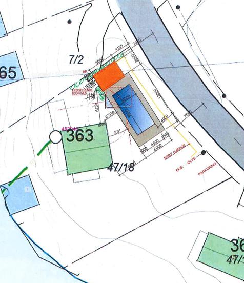 Saksutredning: Søknaden: Det søkes om dispensasjon fra plankravet i kommuneplanens arealdel og fra pbl 1-8 byggeforbudet i 100-metersbeltet, for å gjennomføre følgende tiltak: Oppføring av basseng