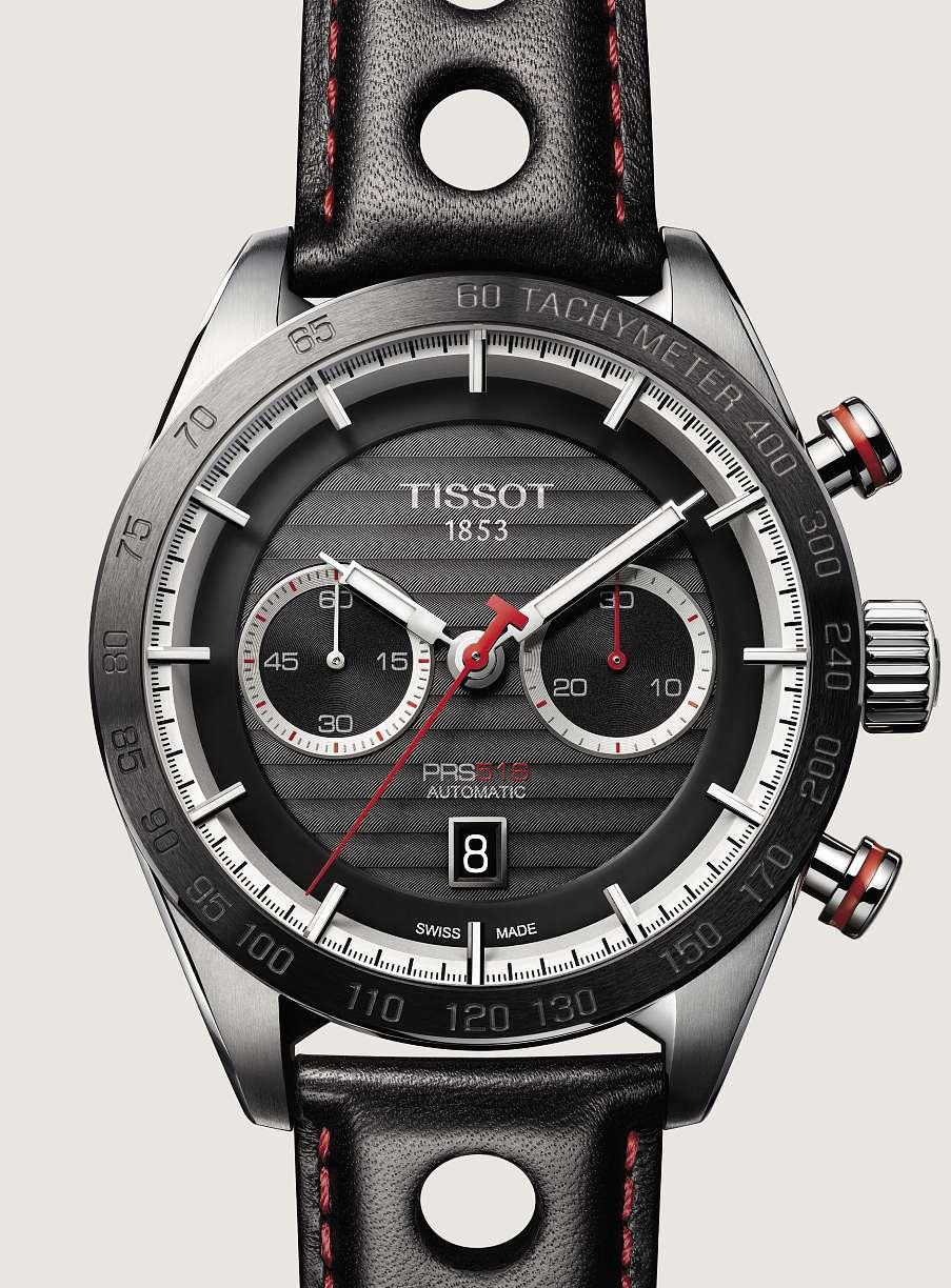 It s time for a challenge. TISSOT PRS 516 AUTOMATIC. A VERY SPECIAL PIECE WITH A VINTAGE TOUCH THAT PAYS HOMAGE TO RACING CARS.