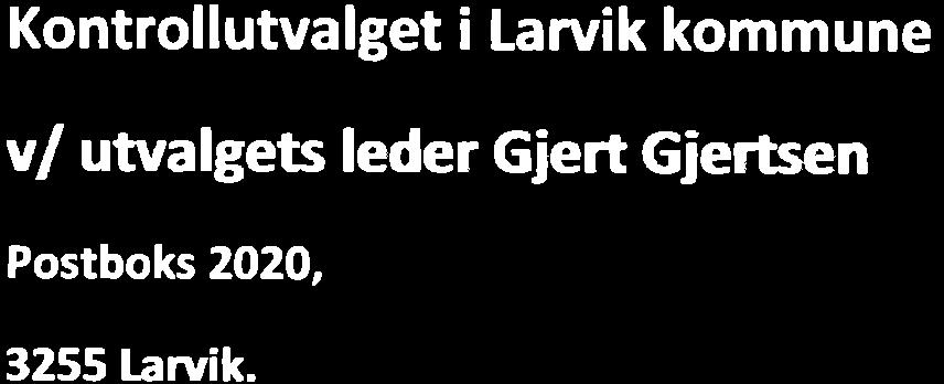 3/17 Henvendelse til kontrollutvalget. - 15/00133-6 Henvendelse til kontrollutvalget.