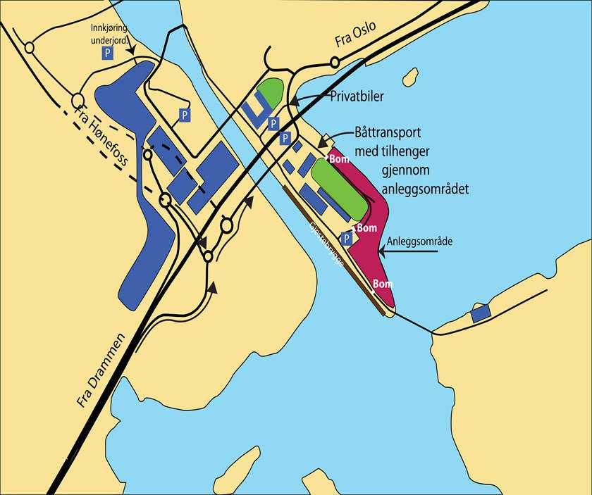 Fra Oslo, ta av ved avkjøringen til Henie Onstad, kjør rett frem i rundkjøringen og følg Sandviksveien frem til Kadettangen og Kalvøya. Deltakere og tilskuere bør vurdere tog/buss, se ruter.