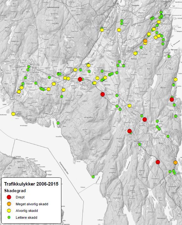 røyken kommune 2006 2015 1 av 11 1. ULYKKESSITUASJONEN I RØYKEN KOMMUNE 2006 2015 1.1 Innledning Ulykkesanalysen er gjennomført for å få en oversikt over ulykkessituasjonen i Røyken kommune.