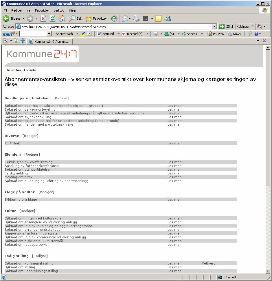 Velg [Rediger] til høyre for den