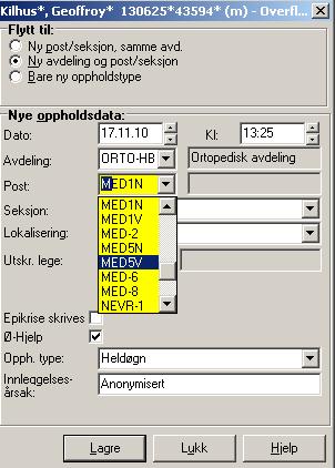 Når medisinske pasienter skal til operasjon, avdelingsoverflyttes de, men den medisinske posten