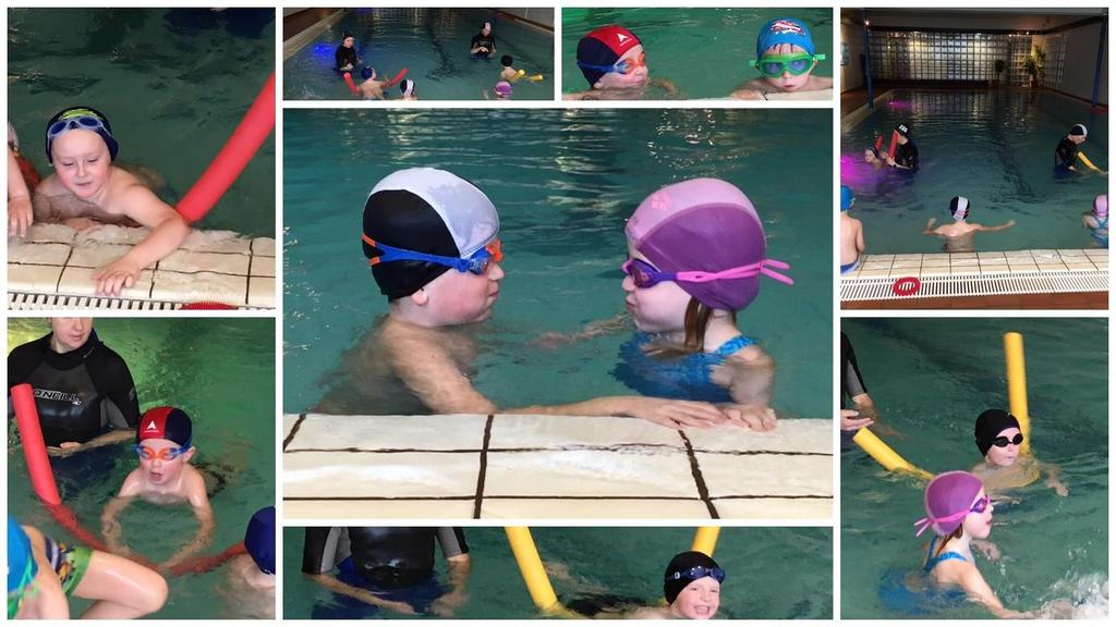 PROSJEKT: Svømmeopplæring: Barna har hatt mange mestringsopplevelser i løpet av svømmeopplæringen.