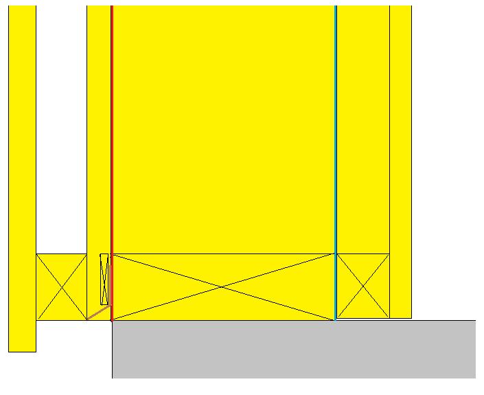 Utlekting av vegg med stående fas panel Tyvek Dampsperre 36mm 48mm