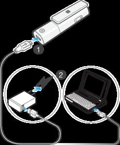 Grunnleggende Lading Før du bruker SBH54 Stereo Bluetooth Headset for første gang, må du lade den i cirka 1 time med en offisiell Sony-lader.