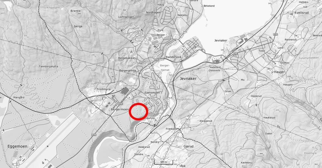 4 (22) FORSLAG TIL PLANPROGRAM 1. PLANOMRÅDETS BELIGGENHET Planområdet ligger helt nord på Eggemoen i Jevnaker kommune.