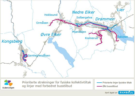 3 Forbedre infrastrukturen for kollektivtrafikken Tiltaksområdet 3 beløper seg til ca. 49 mill. kroner i 2012. Området er delt inn i to hoveddeler: 1.