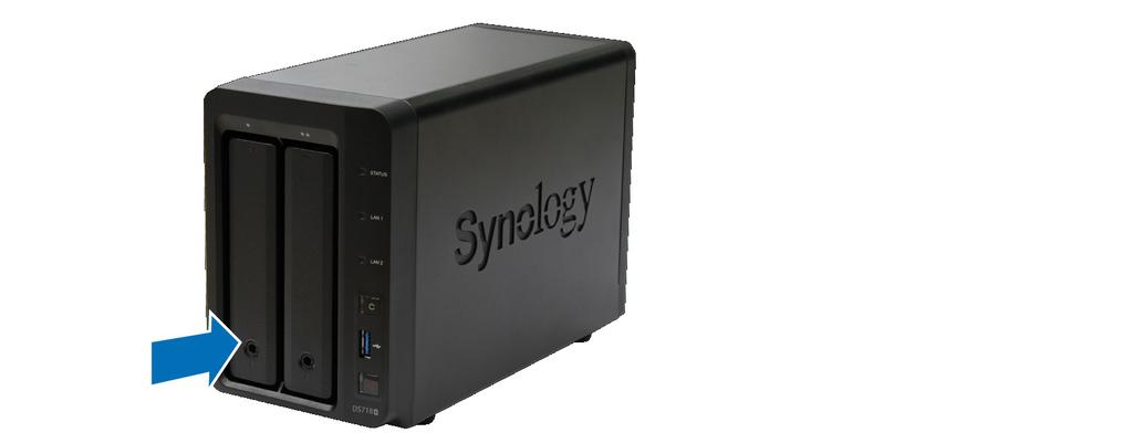 Maskinvareoppsett 2Kapittel Verktøy og deler for diskinstallasjon En skrutrekker (kun for 2,5"-disker) Minst én 3,5 eller 2,5 SATA-disk (gå til www.synology.