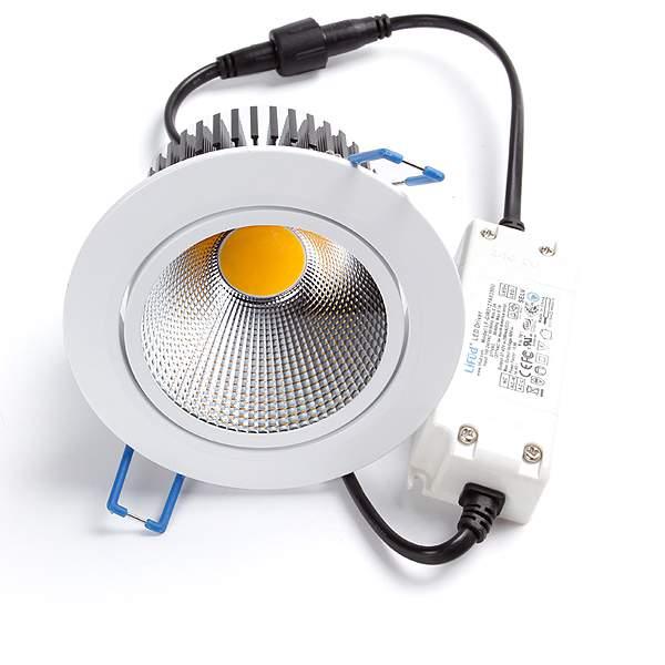 SIRIUS LED- DOWNLIGHT 10W Trykk/Vri,DIMSwitch & 1-10V Effekt LED...10W Total effekt lampe...11.5w Spenning...AC100V-277V /50Hz-60Hz Driftstemperatur...-40 til +50 MEKANISKE SPESIFIKASJONER: Levetid.