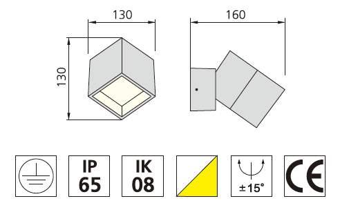 ..85Ra 3ÅRS 65 Hvit Sort Børsta alu Produktnummer El-nr Produkt Farge 380110 3006031 DEKO LED-VEGGARMATUR 8W Sort 380111 3006032 DEKO