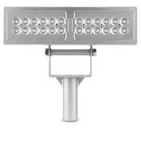 LUXOR LED-FASADE OG SKILTBELYSNING 30W Luxor LED-Lysarmatur er et meget effektivt og robust armatur designet for å lyse opp skilt og fasader.