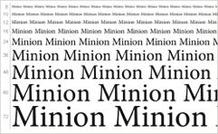 serif typeface - Minion, serif digital typeface from 1990 - Calluna, serif