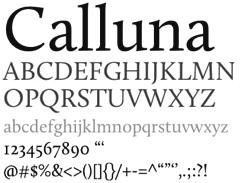serif typeface - Gill Sans, sans serif typeface - Myriad, humanist sans serif