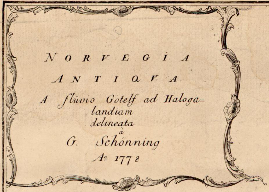 Etter reisene ble kartet over Sør-Norge fra 1778 utgitt som en illustrasjon av Schönings utgave av Snorres kongesagaer, Heimskringla.