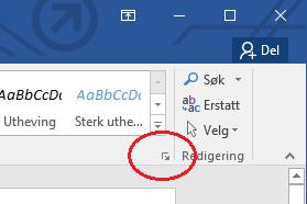 Andre nyttige funksjoner Øverst i høyre hjørne: 1. Trykk på denne haken for å skjule båndet 2.