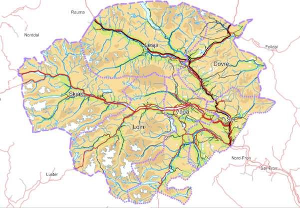 Bakgrunn for prosjektet Otta er regionsenteret i Nord-Gudbrandsdal Regionrådet for