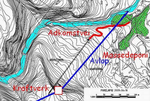 AREAL OG AREALBRUK Fjellarbeidene vil skape behov for deponering av ca. 70 000 m³ steinmasser. En del av massene kan deponeres på et jorde ca.